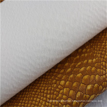 Synthetic Crocodile Skin Stretched PU Shoe Upper Leather